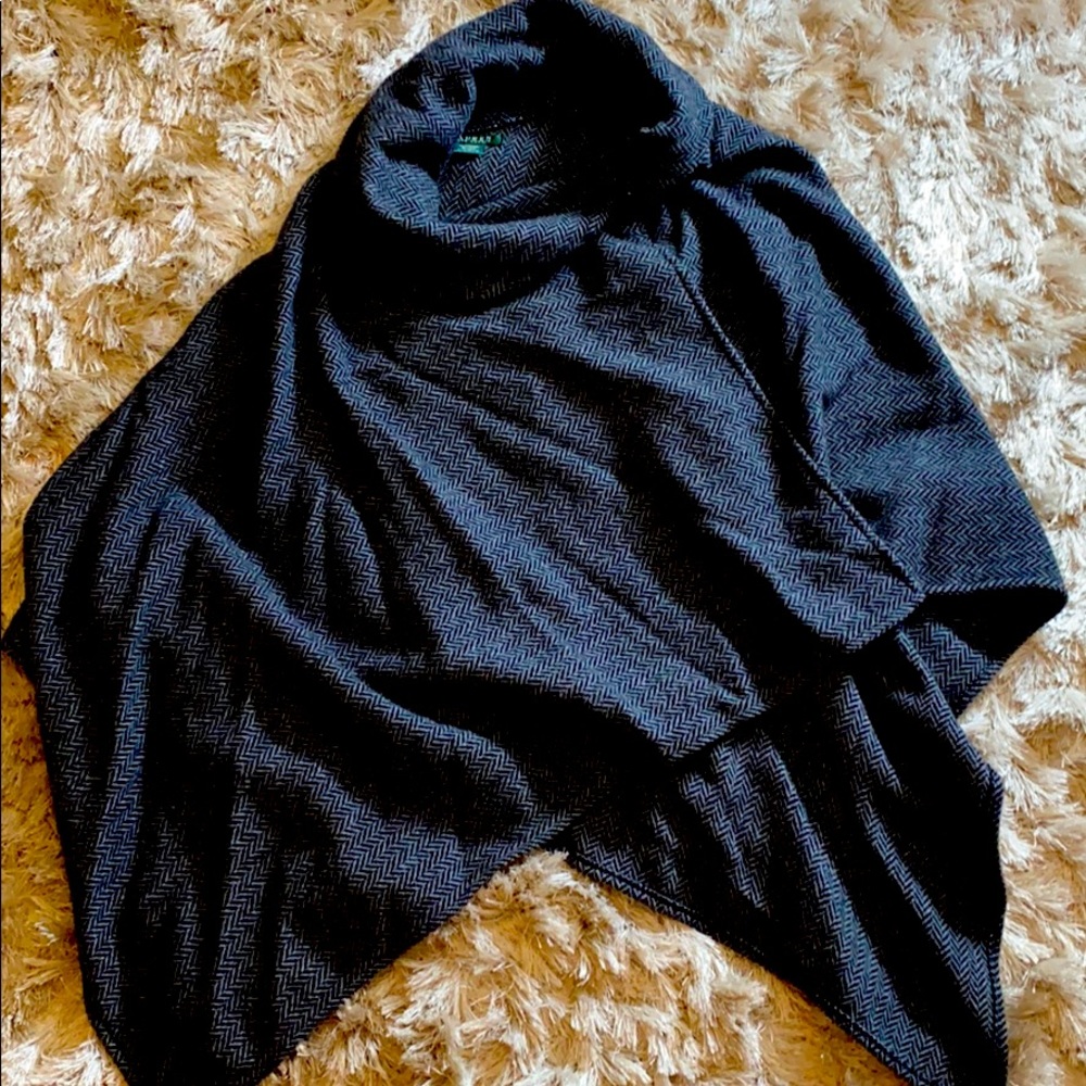 Lauren Ralph Lauren Cape Overcoat Lambswool